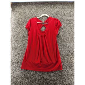 Cocoma xl red sleeveless blouse